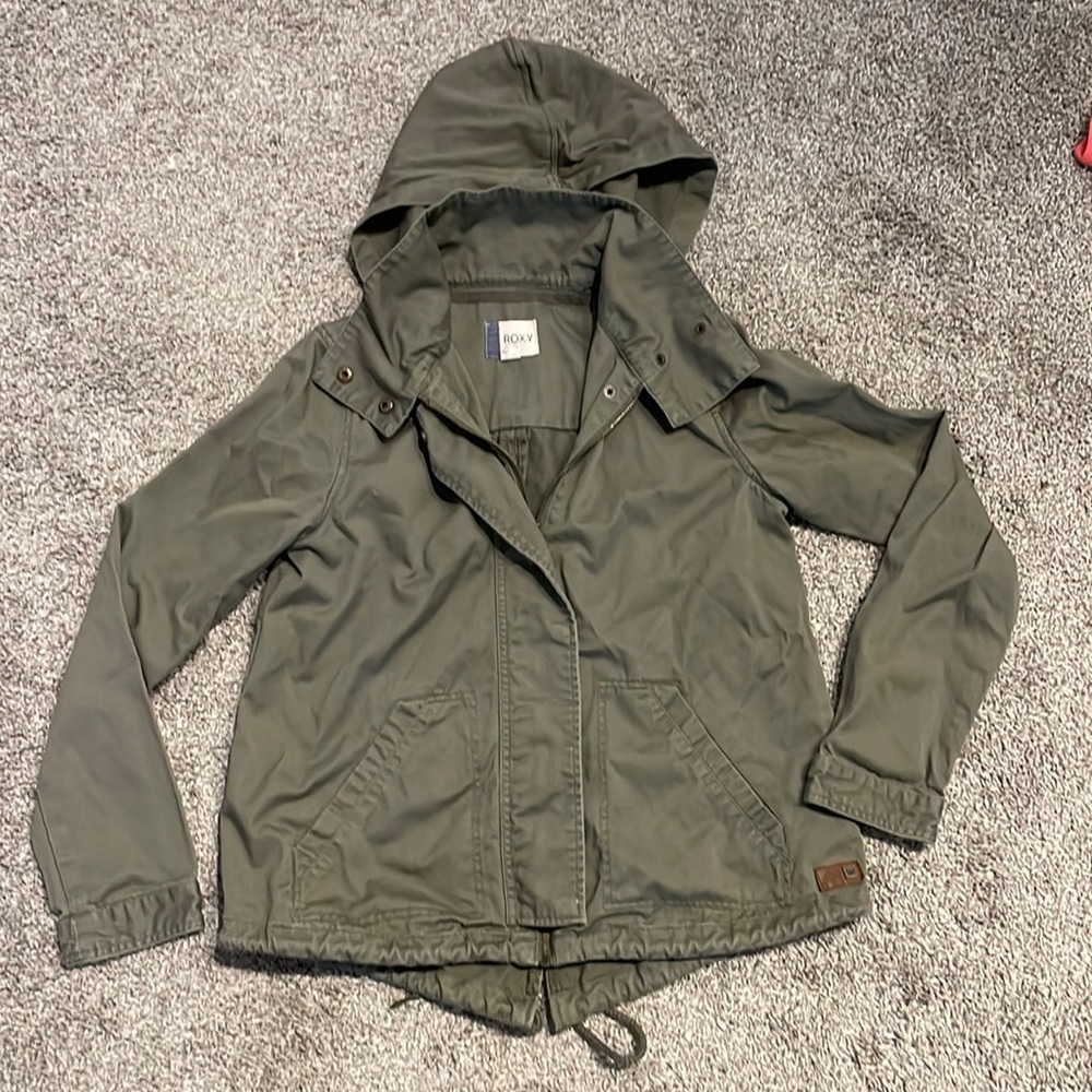 Roxy Cargo Jacket Size S with a Removable Hood